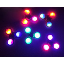 Force Touch Flip LED Light Up Fidget Spinner Stress Reducer Toy for ADHD and Autism (Green)